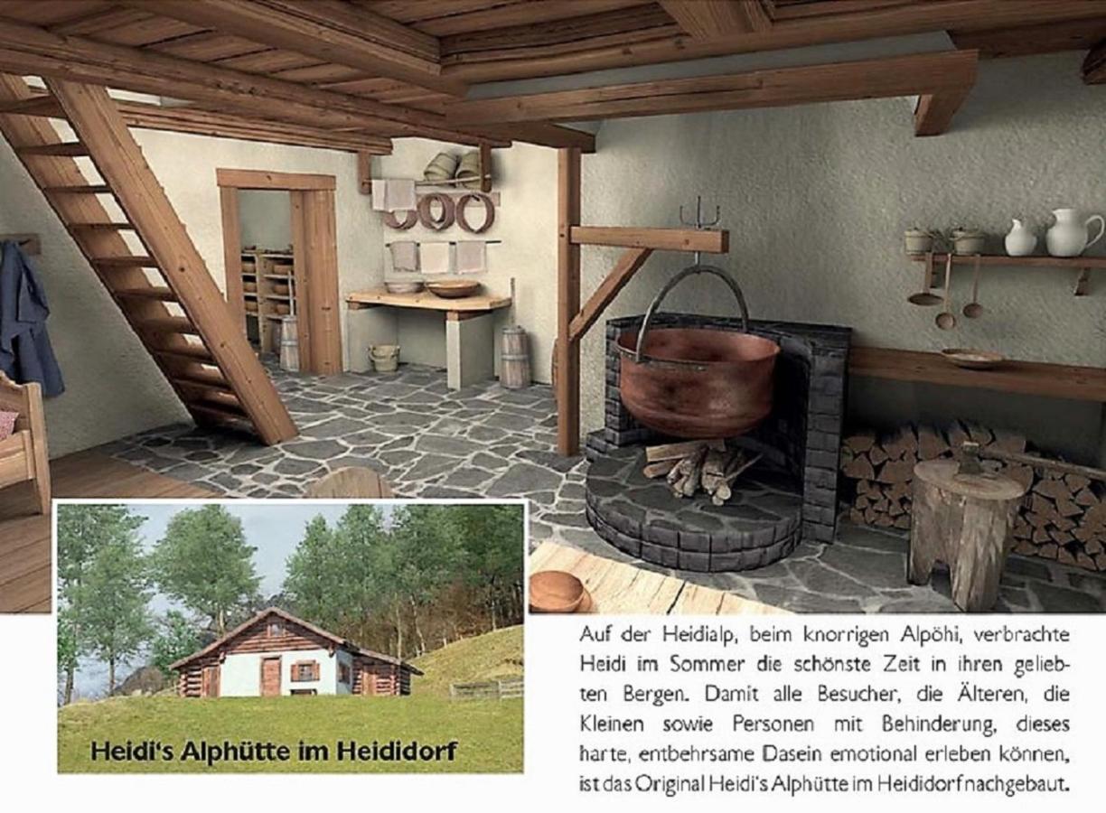 Hotel Restaurant Heidihof Maienfeld Exteriör bild